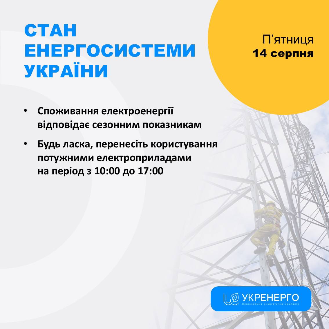 Стан енергосистеми та наслідки атак