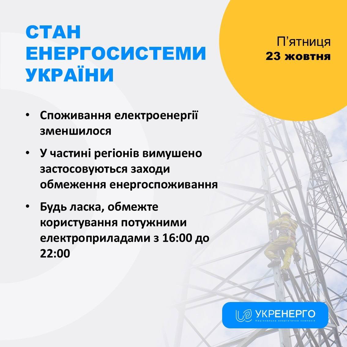 Обмеження електроприладів та відключення через атаки